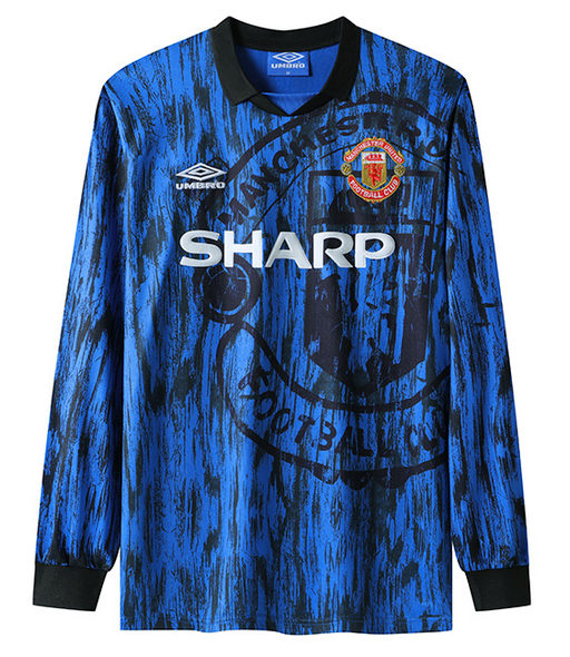 Manchester United 92/93 Men's Away Long Sleeve Retro Shirt