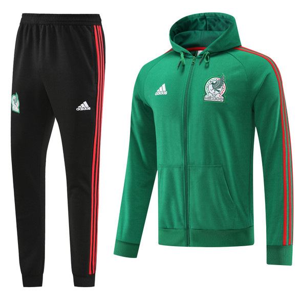 Mexico 22/23 Men's Green-Black Hoodie Tracksuit