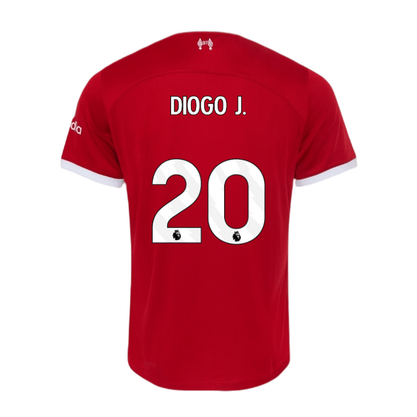 DIOGO J. #20 Liverpool 23/24 Authentic Men's Home Shirt - PL Font
