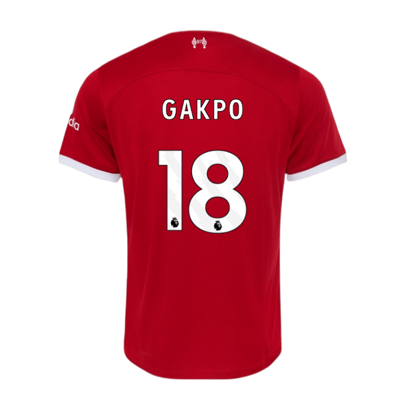 GAKPO #18 Liverpool 23/24 Authentic Men's Home Shirt - PL Font