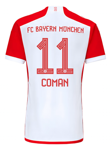 COMAN #11 Bayern Munich 23/24 Stadium Men's Home Shirt