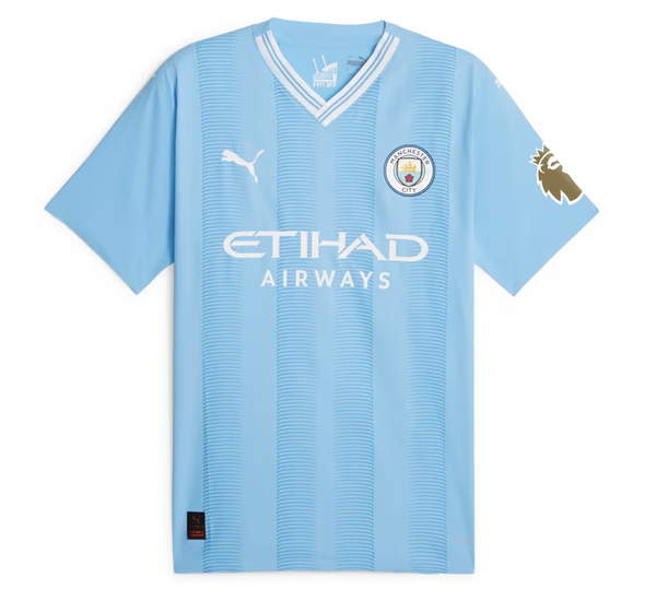 CHAMPIONS #23 Manchester City 23/24 Authentic Men's Home Shirt