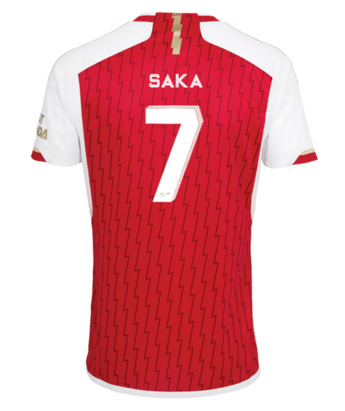 SAKA #7 Arsenal 23/24 Stadium Men's Home Shirt - Arsenal Font