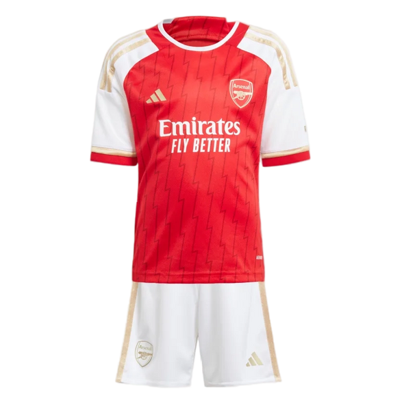 SAKA #7 Arsenal 23/24 Kid's Home Shirt and Shorts - PL Font