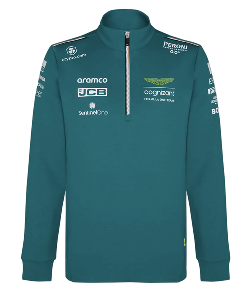 Aston Martin 2023 Team Short Zip Sweatshirt