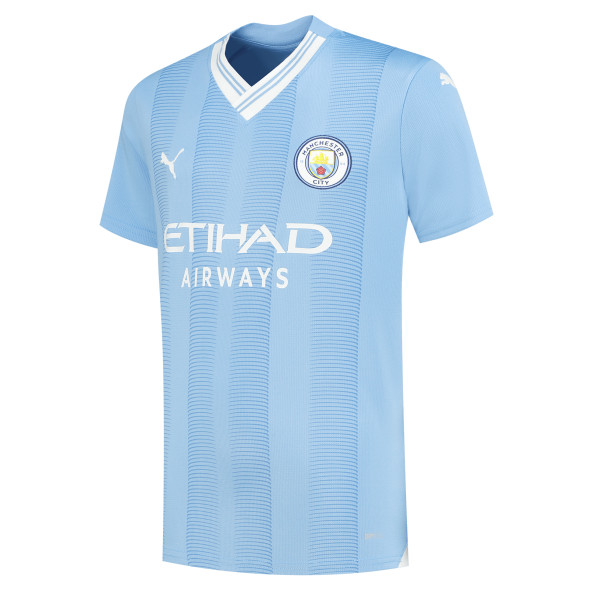DE BRUYNE #17 Manchester City 23/24 Kid's Home Shirt and Shorts - PL Font