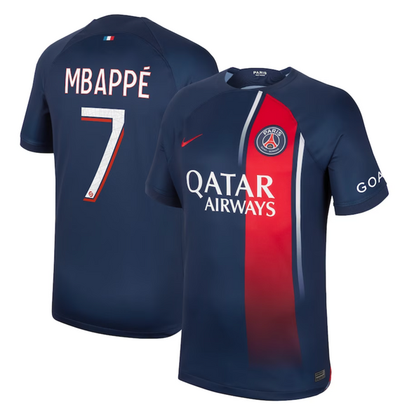 MBAPPE #7 Paris Saint-Germain 23/24 Stadium Men's Home Shirt