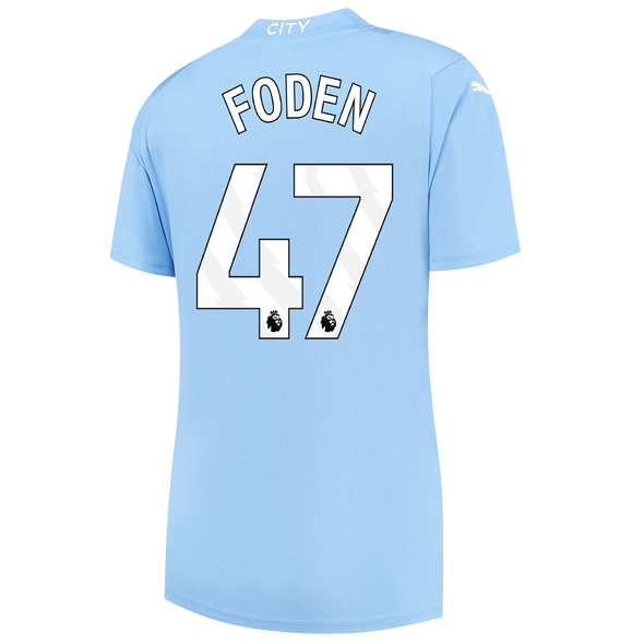 FODEN #47 Manchester City 23/24 Women's Home Shirt - PL Font