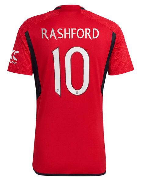 RASHFORD #10 Manchester United 23/24 Stadium Men's Home Shirt - Man United Font