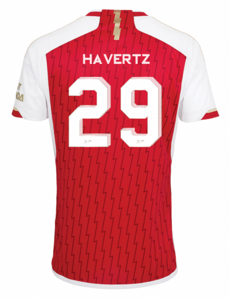 HAVERTZ #29 Arsenal 23/24 Stadium Men's Home Shirt - Arsenal Font