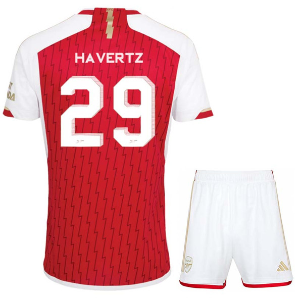 HAVERTZ #29 Arsenal 23/24 Kid's Home Shirt and Shorts - Arsenal Font