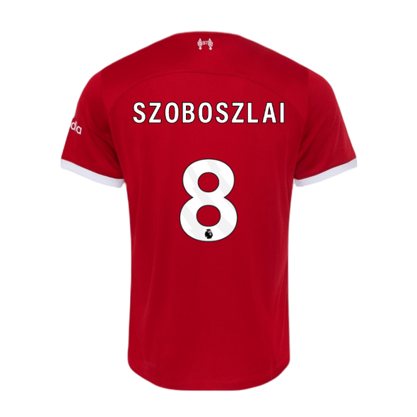 SZOBOSZLAI #8 Liverpool 23/24 Stadium Men's Home Shirt - PL Font