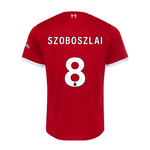 SZOBOSZLAI #8 Liverpool 23/24 Authentic Men's Home Shirt - PL Font