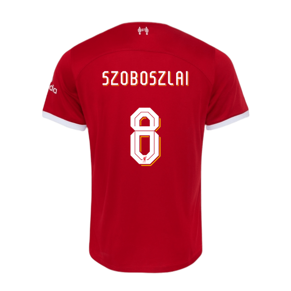 SZOBOSZLAI #8 Liverpool 23/24 Authentic Men's Home Shirt - LFC Font