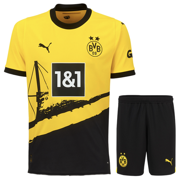Borussia Dortmund 23/24 Kid's Home Shirt and Shorts