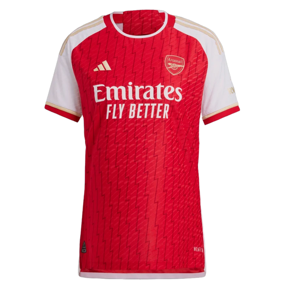 RICE #41 Arsenal 23/24 Authentic Men's Home Shirt - Arsenal Font