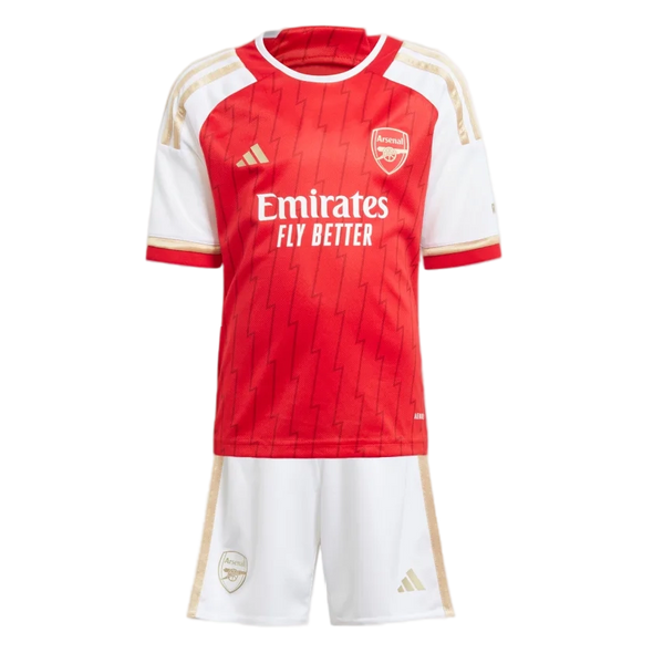 RICE #41 Arsenal 23/24 Kid's Home Shirt and Shorts - PL Font