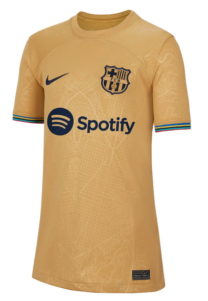 Barcelona 22/23 Kid's Away Shirt and Shorts