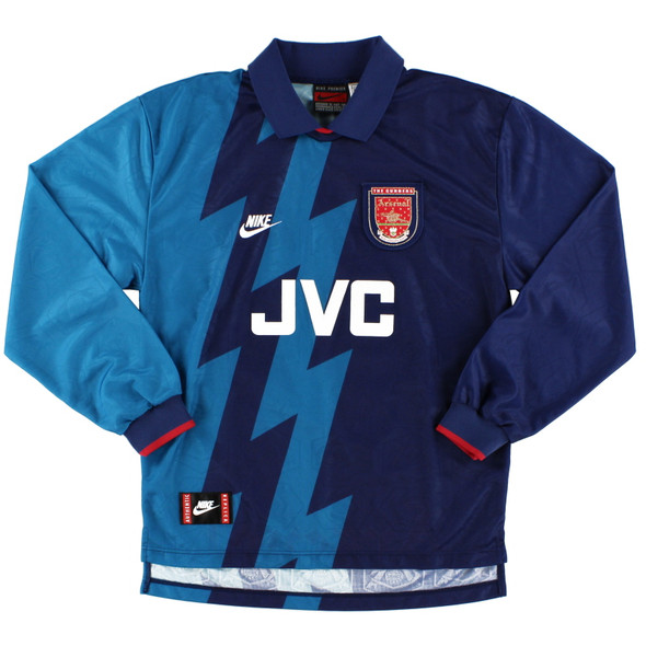 Arsenal 95/96 Men's Away Retro Long Sleeve Shirt