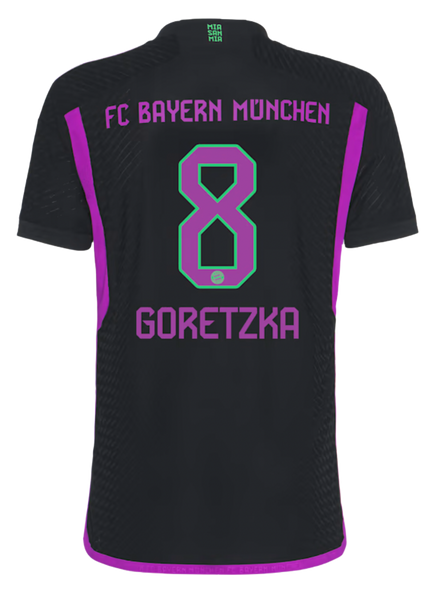 GORETZKA #8 Bayern Munich 23/24 Authentic Men's Away Shirt