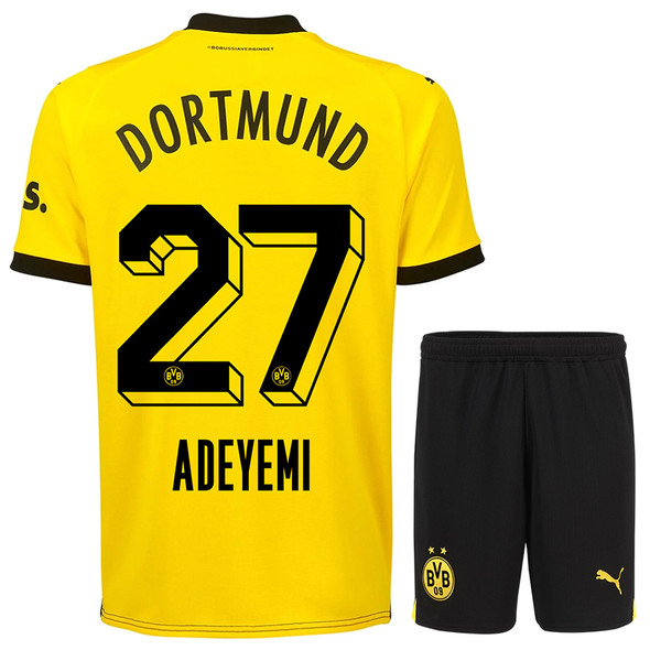 ADEYEMI #27 Borussia Dortmund 23/24 Kid's Home Shirt and Shorts