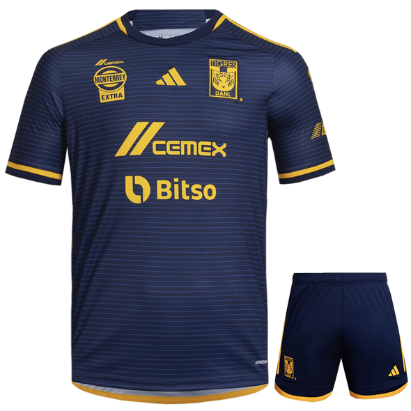 Tigres UANL 23/24 Kid's Away Shirt and Shorts