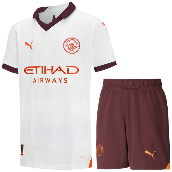 Manchester City 23/24 Kid's Away Shirt and Shorts