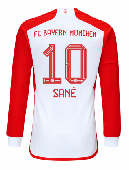 SANE #10 Bayern Munich 23/24 Men's Home Long Sleeve Shirt