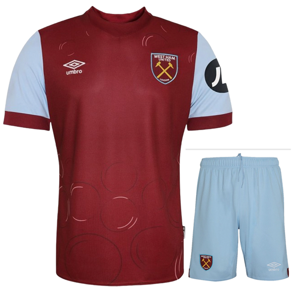 West Ham United 23/24 Kid's Home Shirt and Shorts