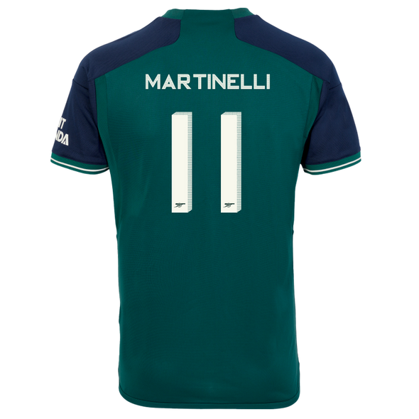 MARTINELLI #11 Arsenal 23/24 Stadium Men's Third Shirt - Arsenal Font