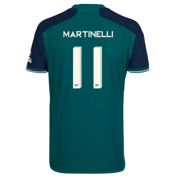 MARTINELLI #11 Arsenal 23/24 Authentic Men's Third Shirt - Arsenal Font