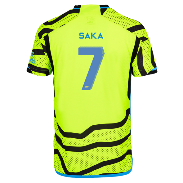 SAKA #7 Arsenal 23/24 Authentic Men's Away Shirt - Arsenal Font