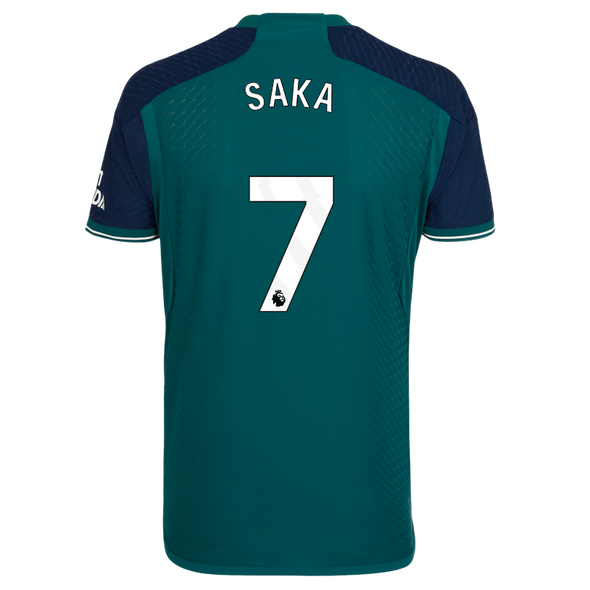 SAKA #7 Arsenal 23/24 Authentic Men's Third Shirt - PL Font