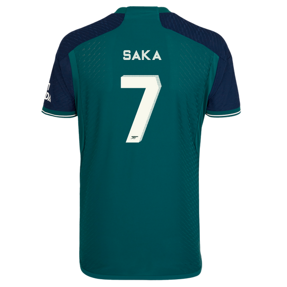SAKA #7 Arsenal 23/24 Authentic Men's Third Shirt - Arsenal Font