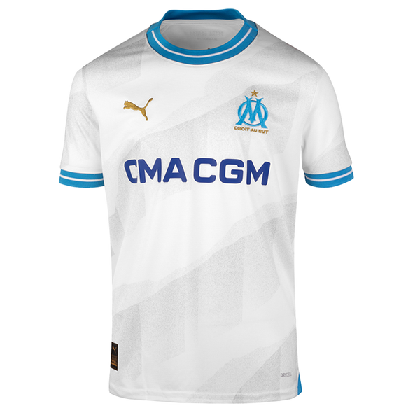 Olympique Marseille 23/24 Kid's Home Shirt and Shorts