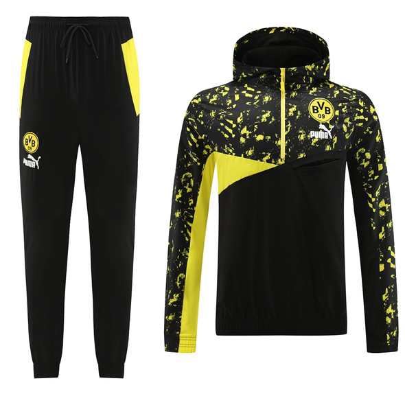 Borussia Dortmund 23/24 Men's Short Zip Hoodie Tracksuit