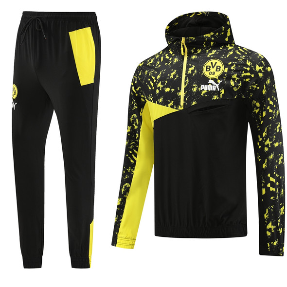 Borussia Dortmund 23/24 Men's Short Zip Hoodie Tracksuit