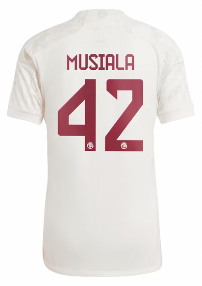 MUSIALA #42 Bayern Munich 23/24 Stadium Men's Third Shirt