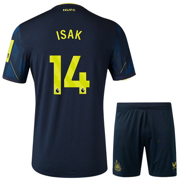 ISAK #14 Newcastle United 23/24 Kid's Third Shirt and Shorts - PL Font