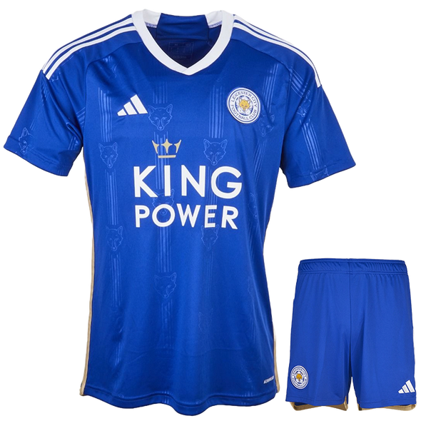 Leicester City 23/24 Kid's Home Shirt and Shorts