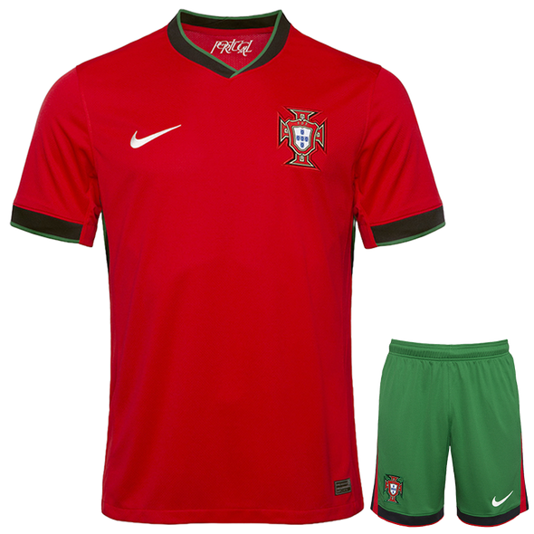 Portugal 2024 Kid's Home Shirt and Shorts