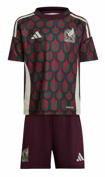 Mexico 2024 Kid's Home Shirt and Shorts