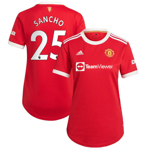 Adidas Womens SANCHO #25 Womens 21/22 Manchester United Home Jersey