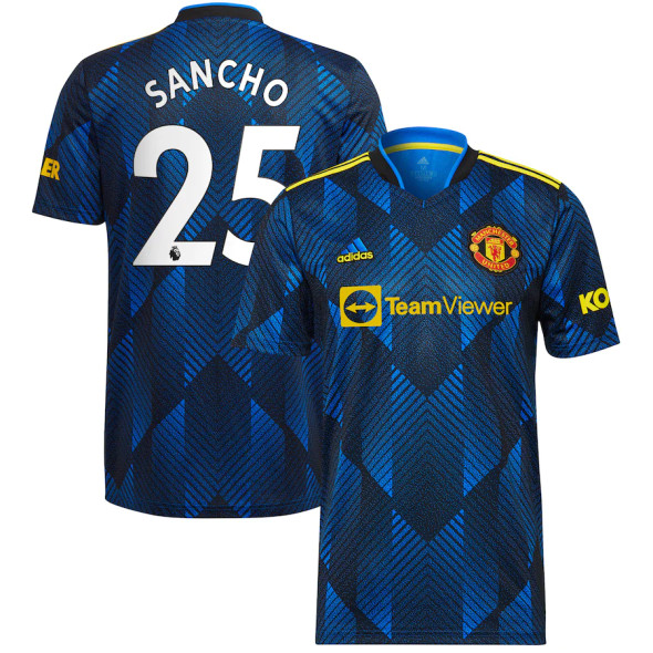 SANCHO #25 Kid's 21/22 Manchester United Third Shirt and Shorts