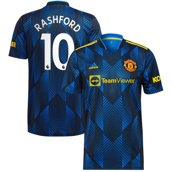 RASHFORD #10 Kid's 21/22 Manchester United Third Shirt and Shorts