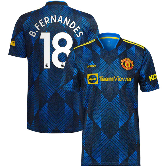 B.FERNANDES #18 Men's 21/22 Stadium Manchester United Third Shirt