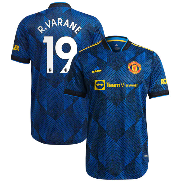 R.VARANE #19 Men's 21/22 Authentic Manchester United Third Shirt