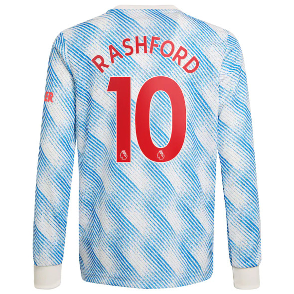 RASHFORD #10 Men's 21/22 Long Sleeve Stadium Manchester United Away Shirt