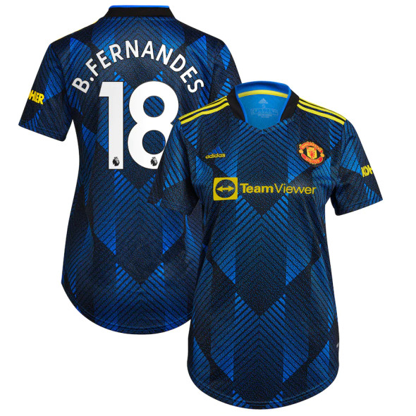 B.FERNANDES #18 Women's 21/22 Manchester United Third Shirt