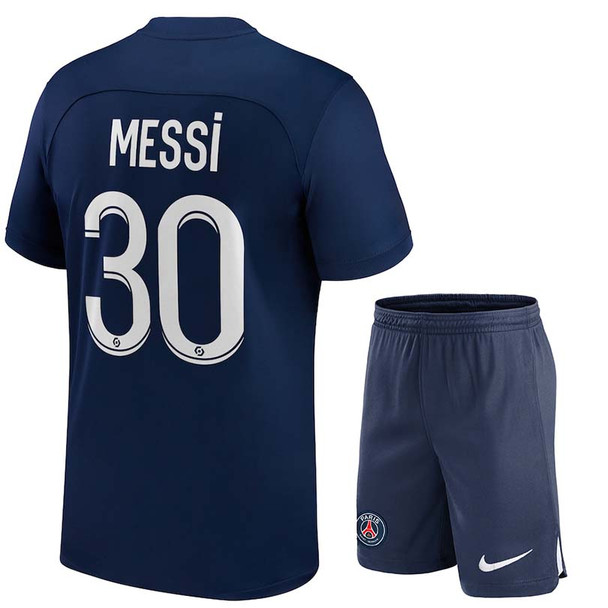 MESSi #30 Paris Saint-Germain 22/23 Kid's Home Shirt and Shorts